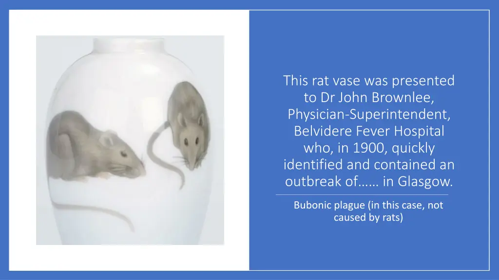 this rat vase was presented to dr john brownlee