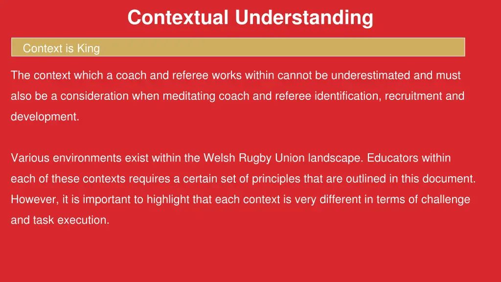 contextual understanding