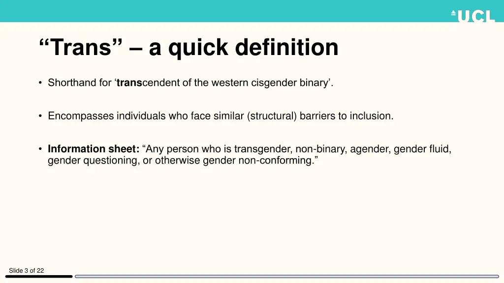 trans a quick definition