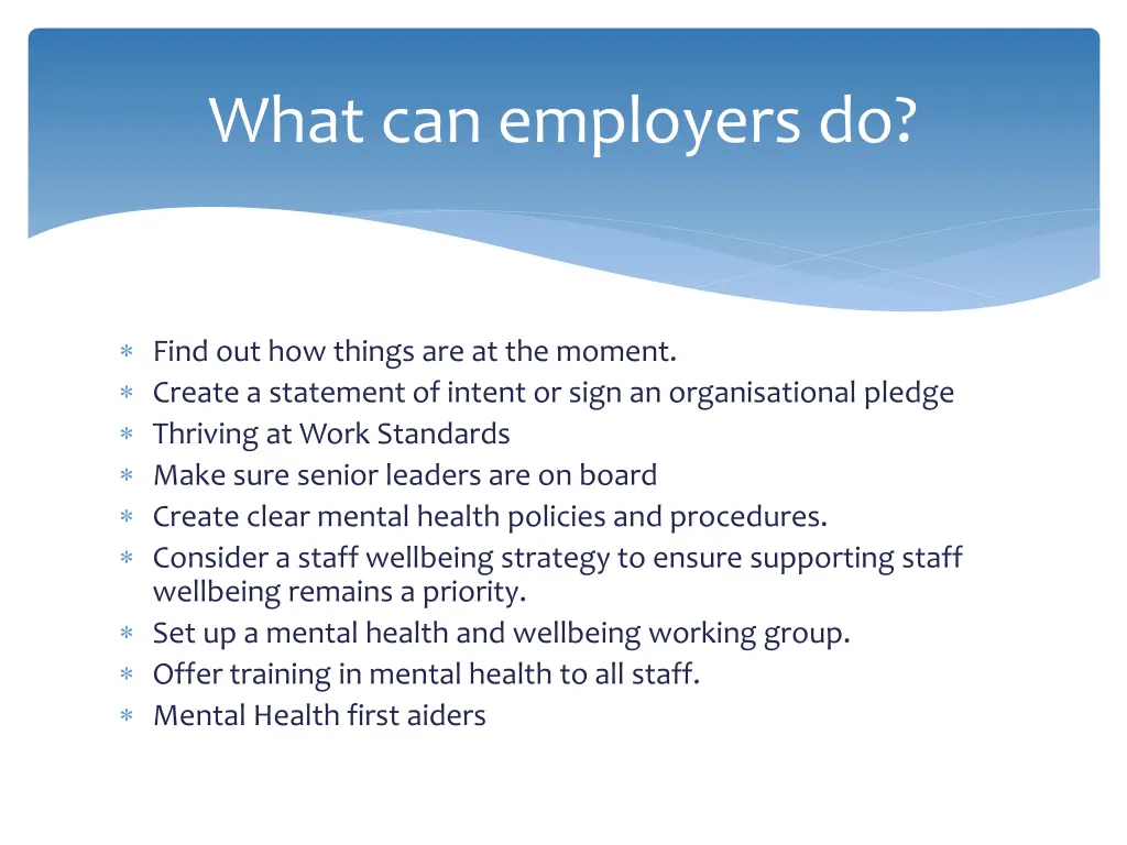 what can employers do