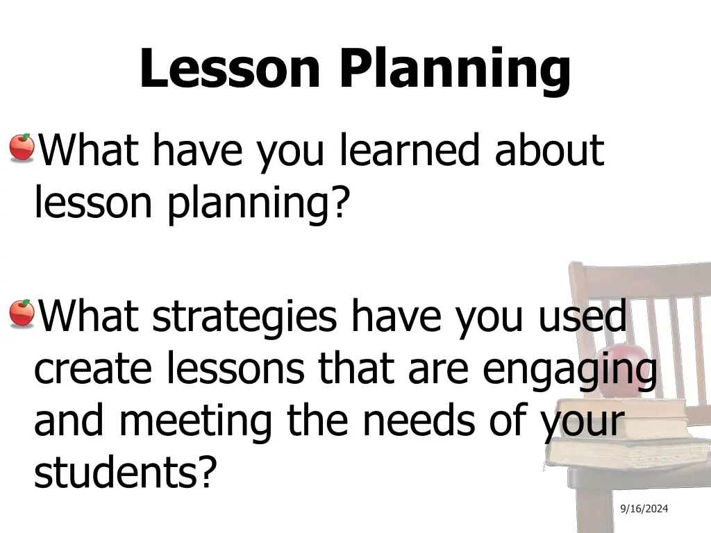 lesson planning