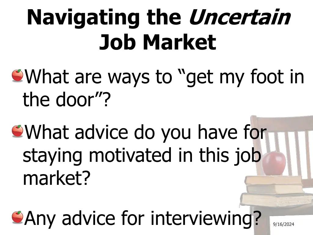 navigating the uncertain job market