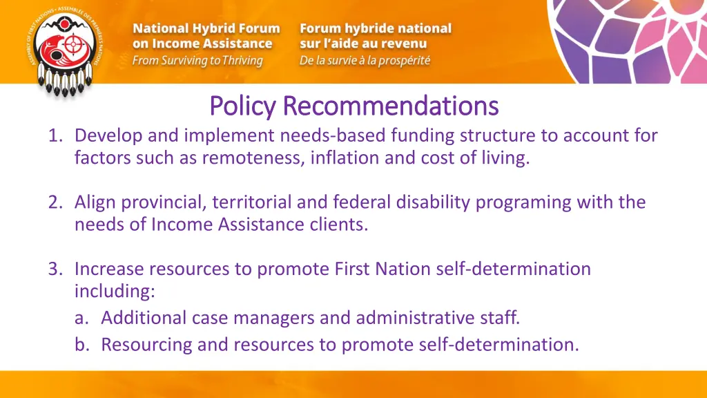 policy recommendations policy recommendations