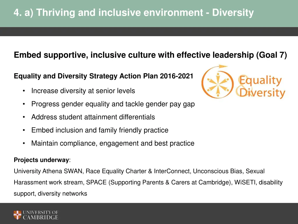 4 a thriving and inclusive environment diversity