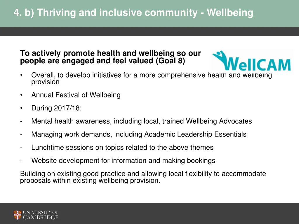 4 b thriving and inclusive community wellbeing