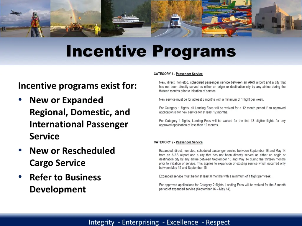 incentive programs