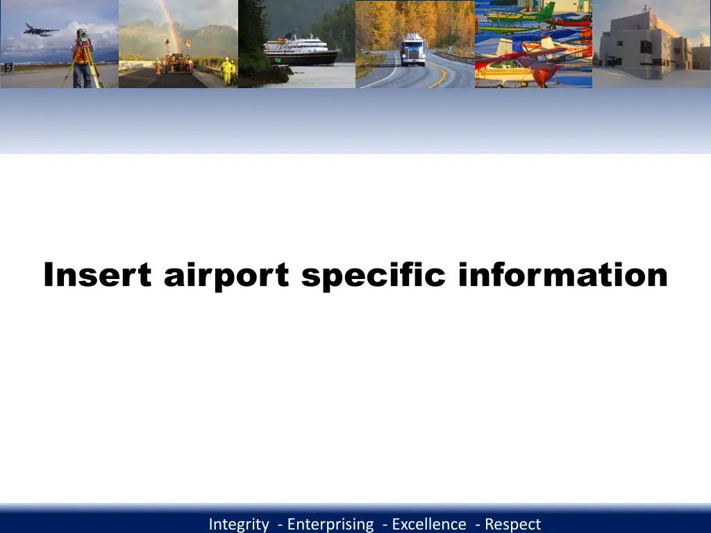 insert airport specific information