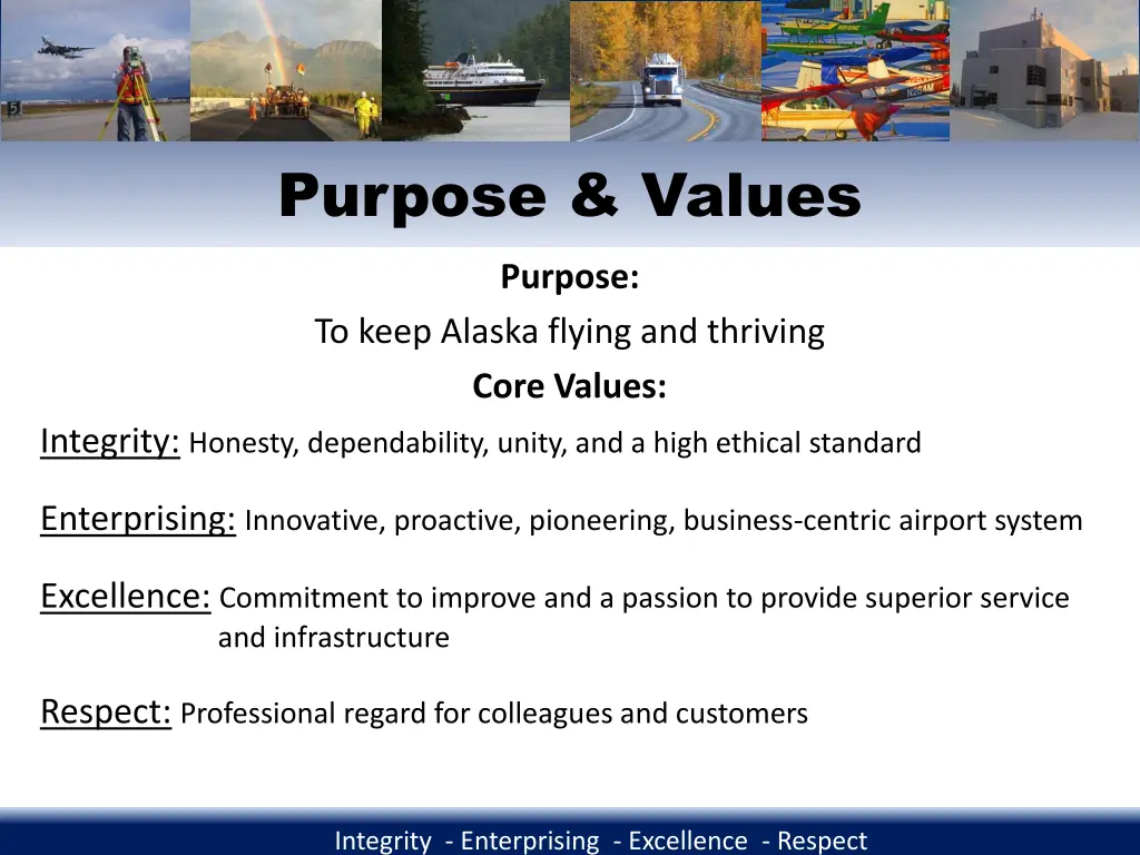 purpose values