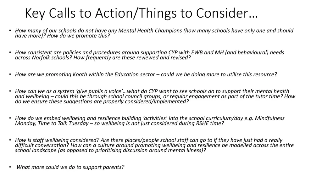 key calls to action things to consider