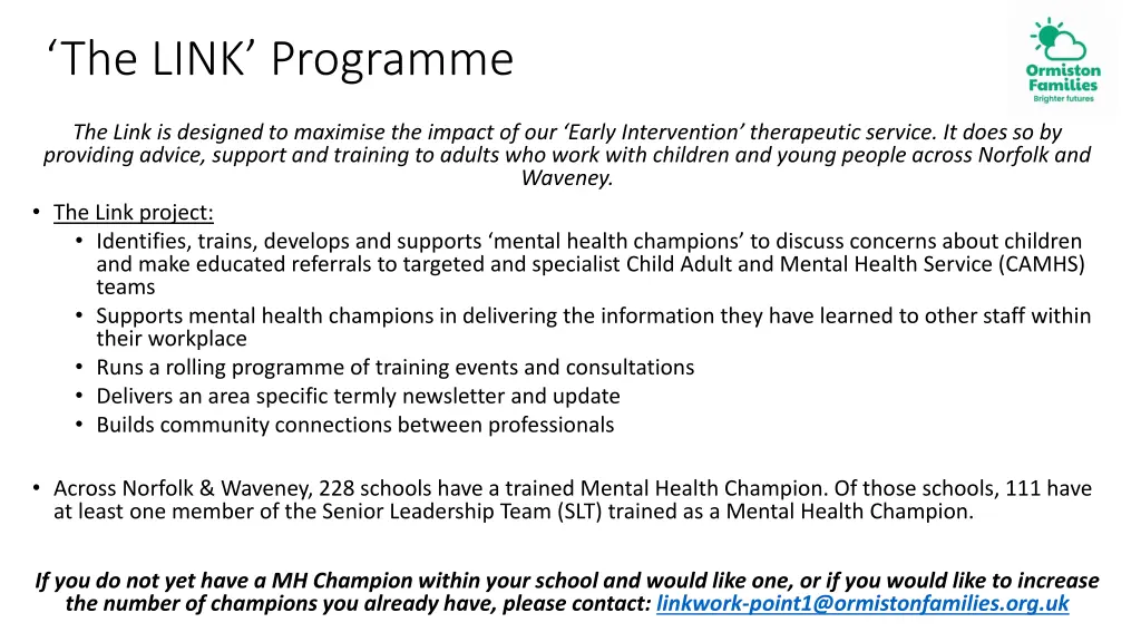 the link programme