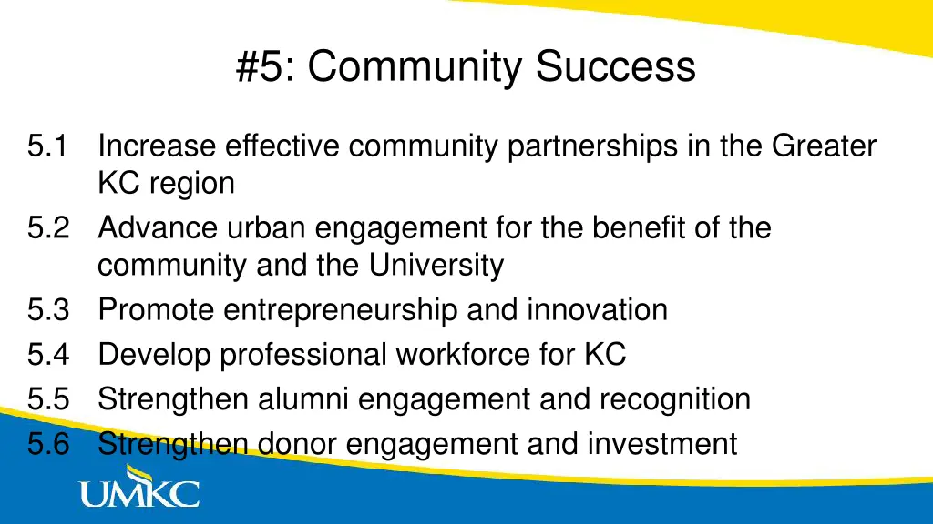 5 community success