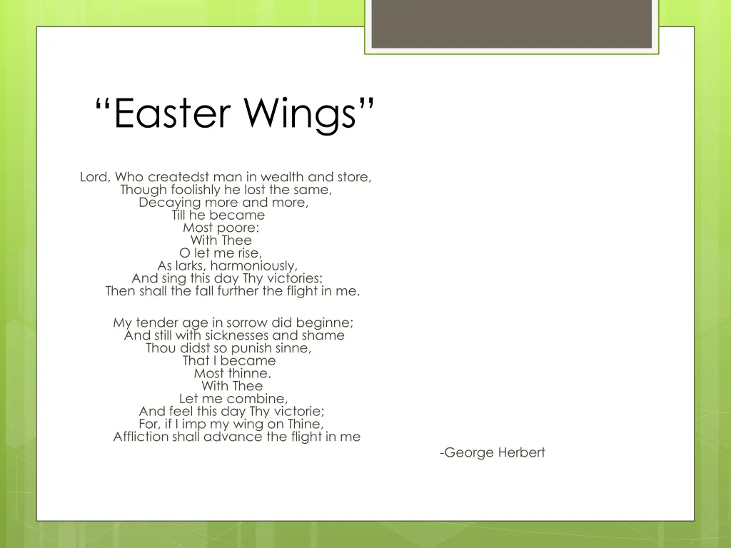 easter wings