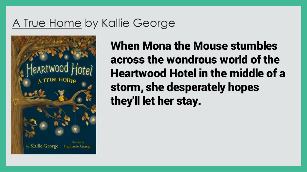 a true home by kallie george