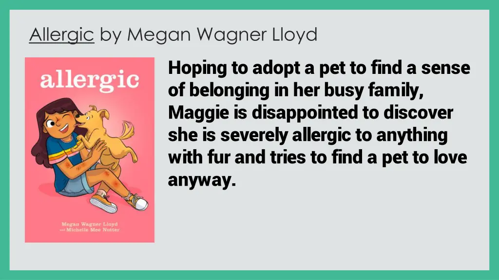 allergic by megan wagner lloyd