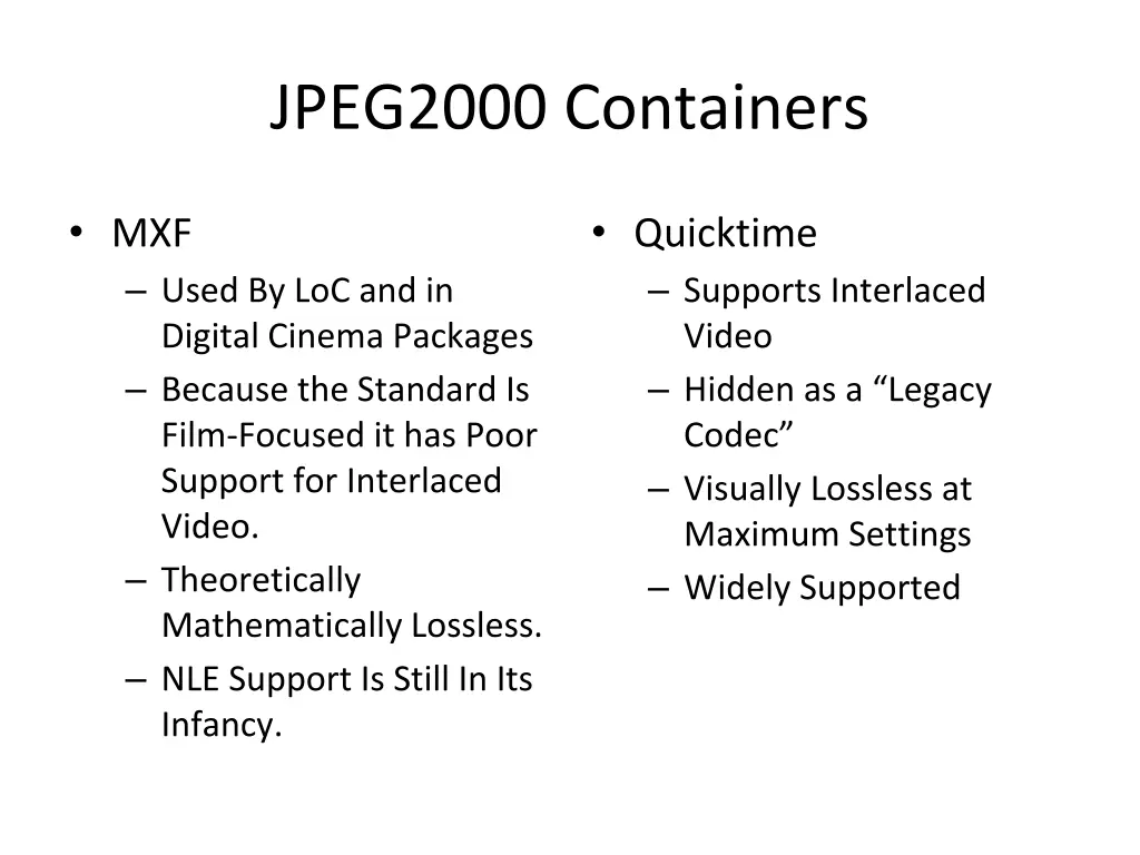 jpeg2000 containers