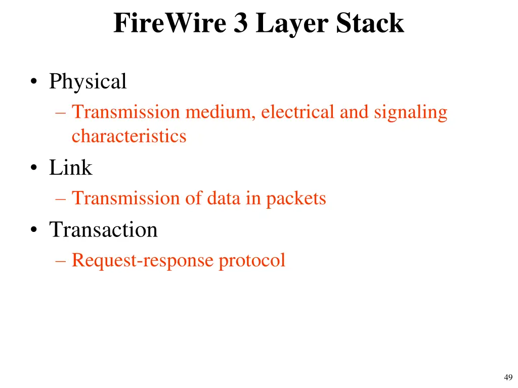 firewire 3 layer stack