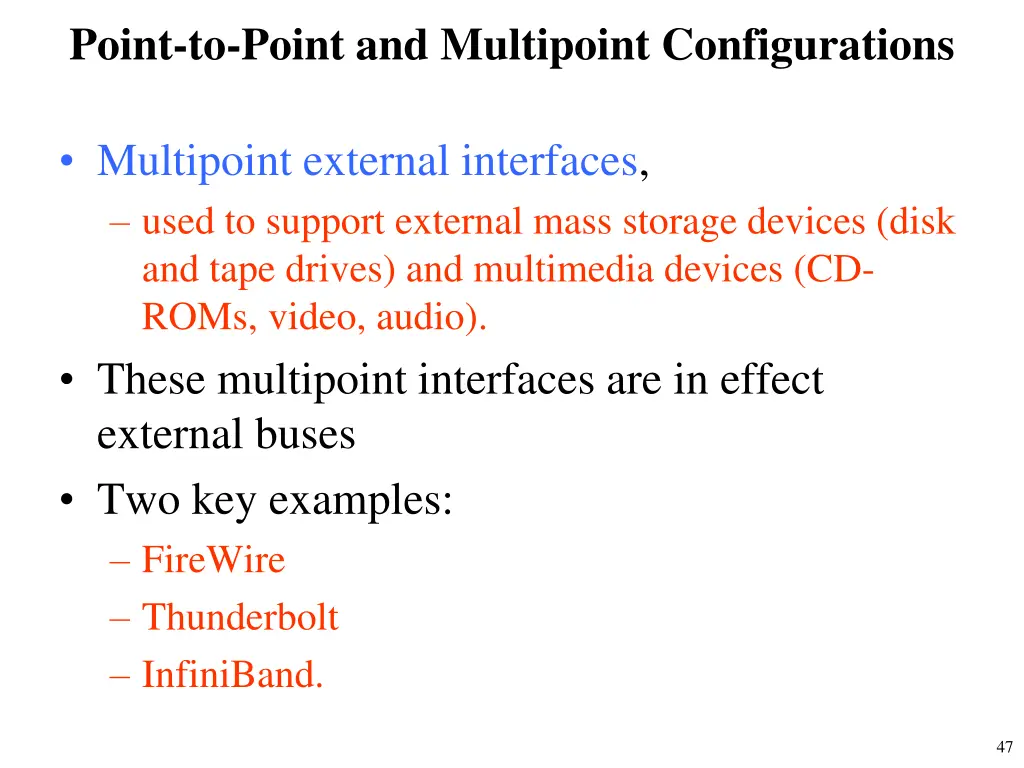 point to point and multipoint configurations 1