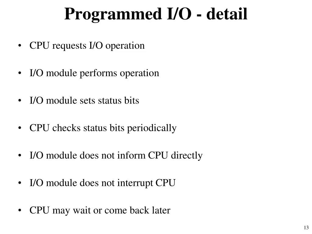 programmed i o detail