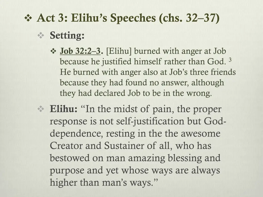 act 3 elihu s speeches chs 32 37