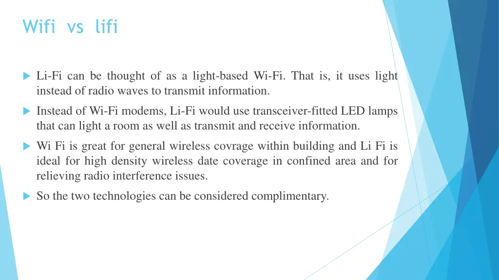 wifi vs lifi