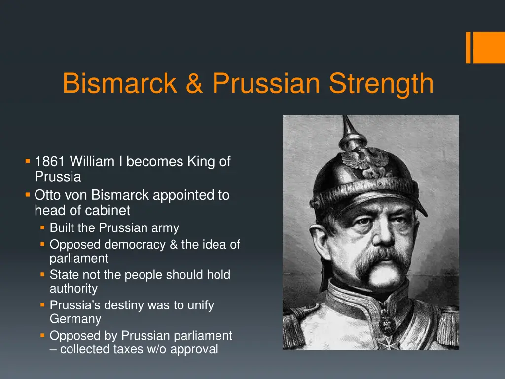 bismarck prussian strength