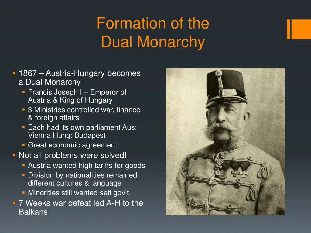 formation of the dual monarchy