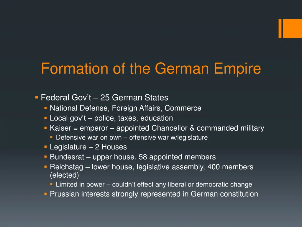 formation of the german empire