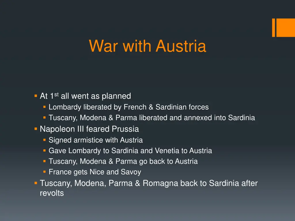 war with austria