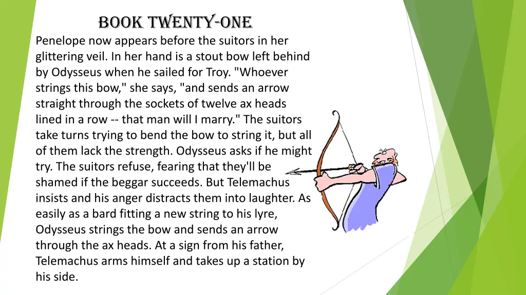 book twenty one penelope now appears before