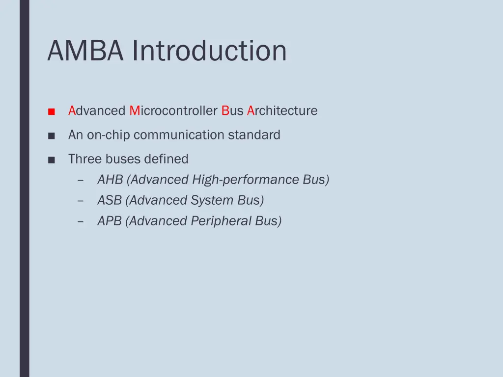 amba introduction