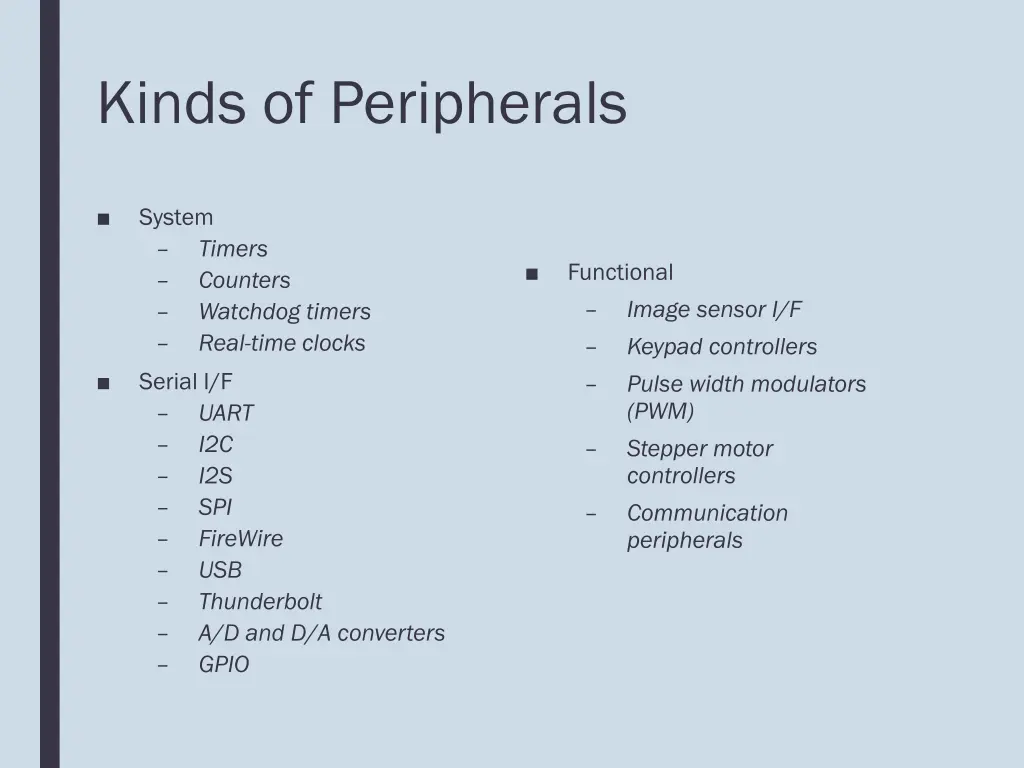 kinds of peripherals