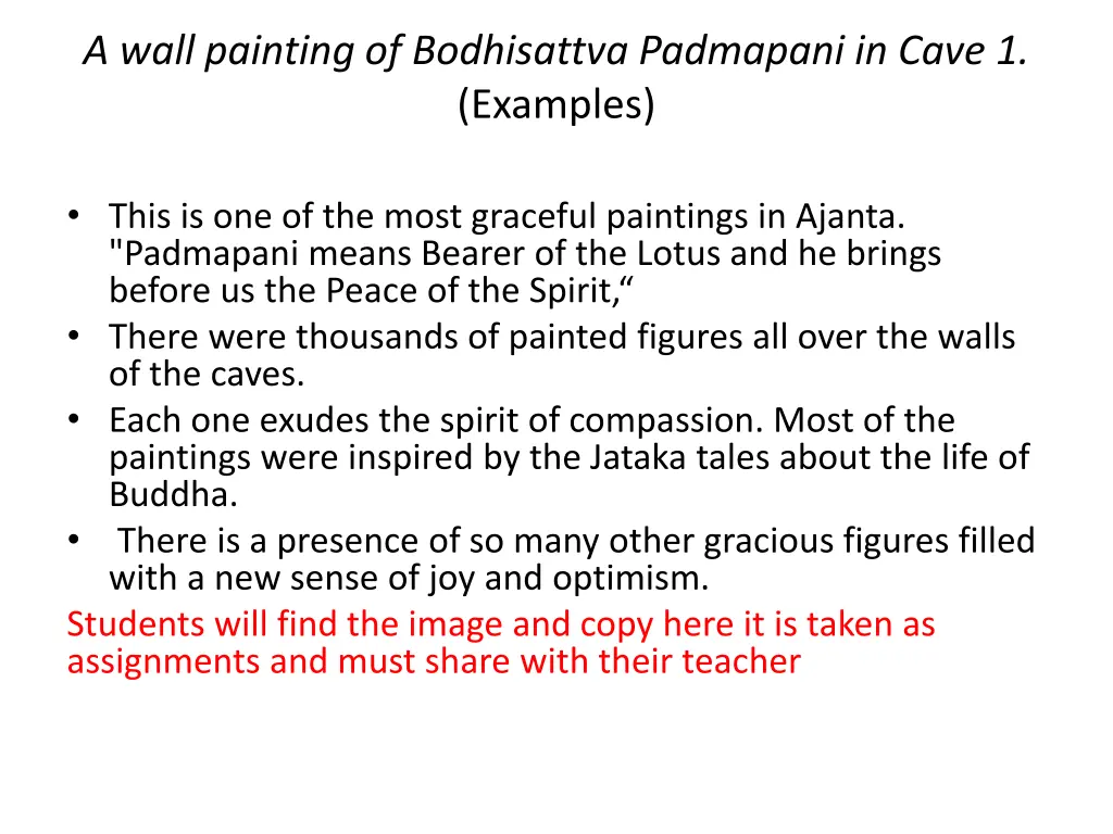 a wall painting of bodhisattva padmapani in cave