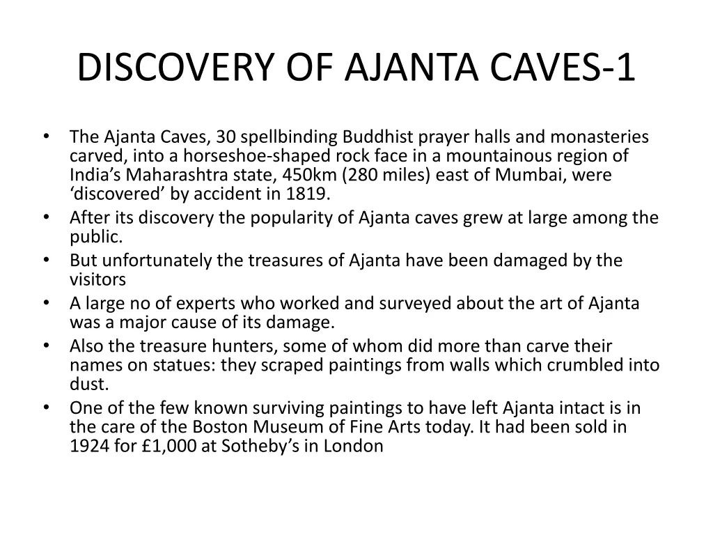 discovery of ajanta caves 1