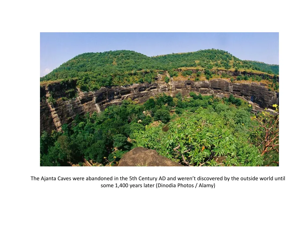 the ajanta caves were abandoned