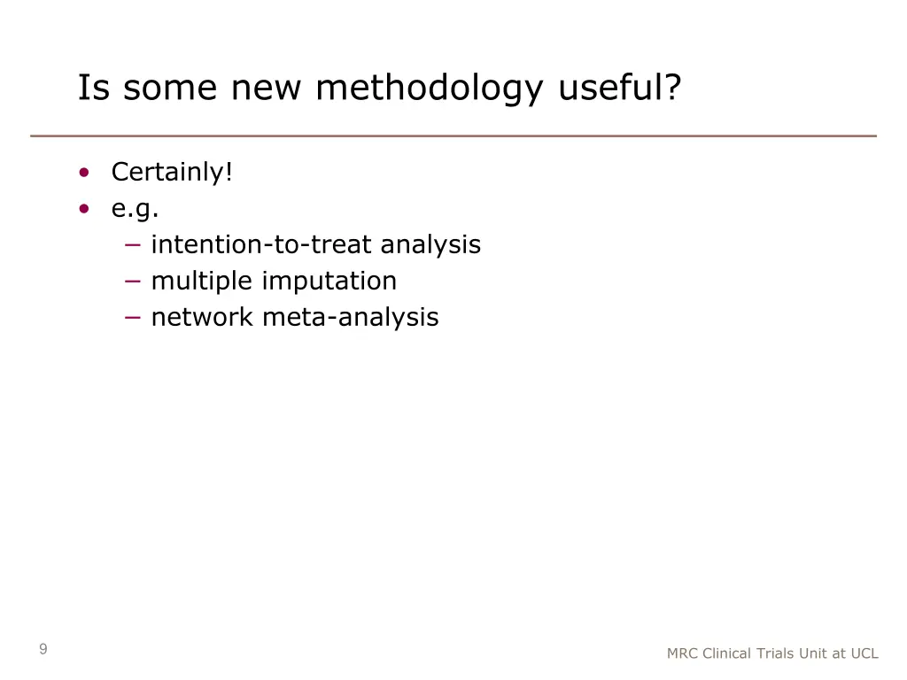 is some new methodology useful