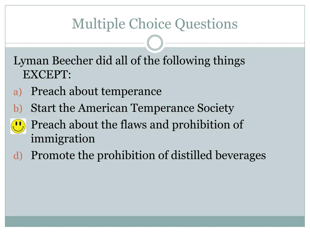 multiple choice questions