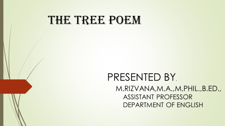 the tree poem