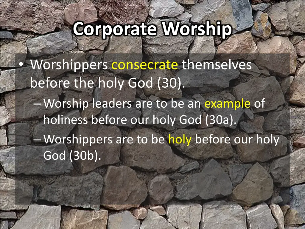 corporate worship 1