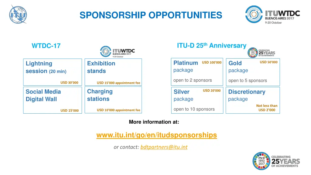 sponsorship opportunities