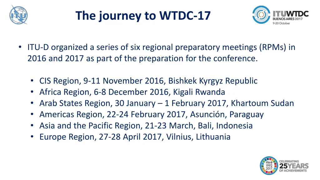 the journey to wtdc 17