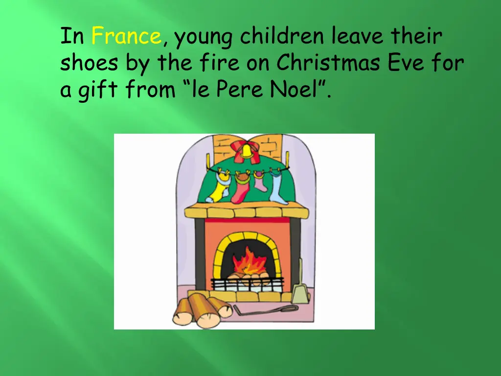 in france young children leave their shoes