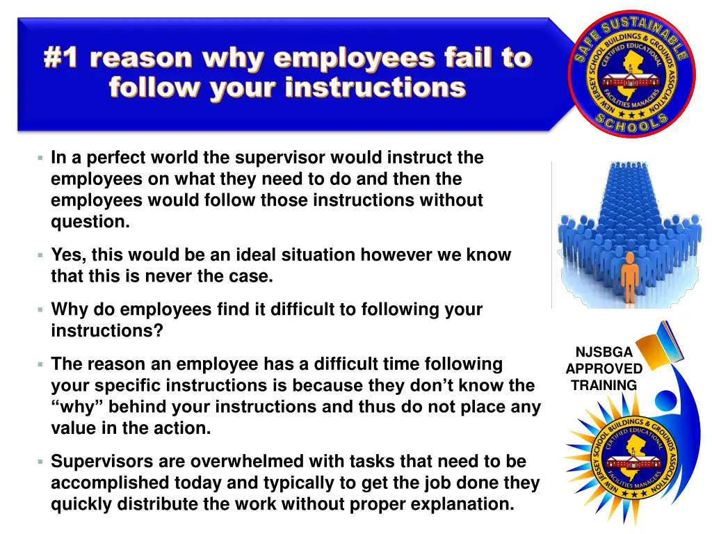 1 reason why employees fail to 1 reason