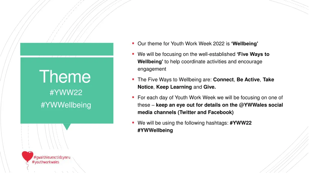 our theme for youth work week 2022 is wellbeing