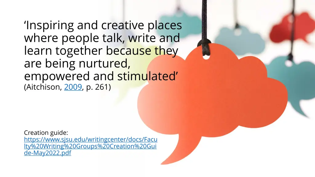 inspiring and creative places where people talk