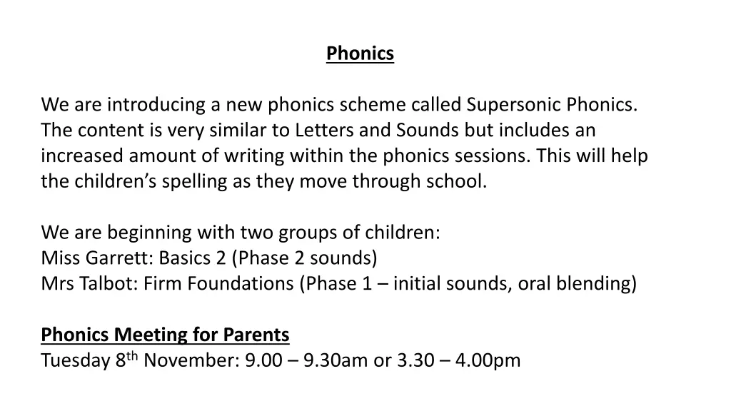 phonics