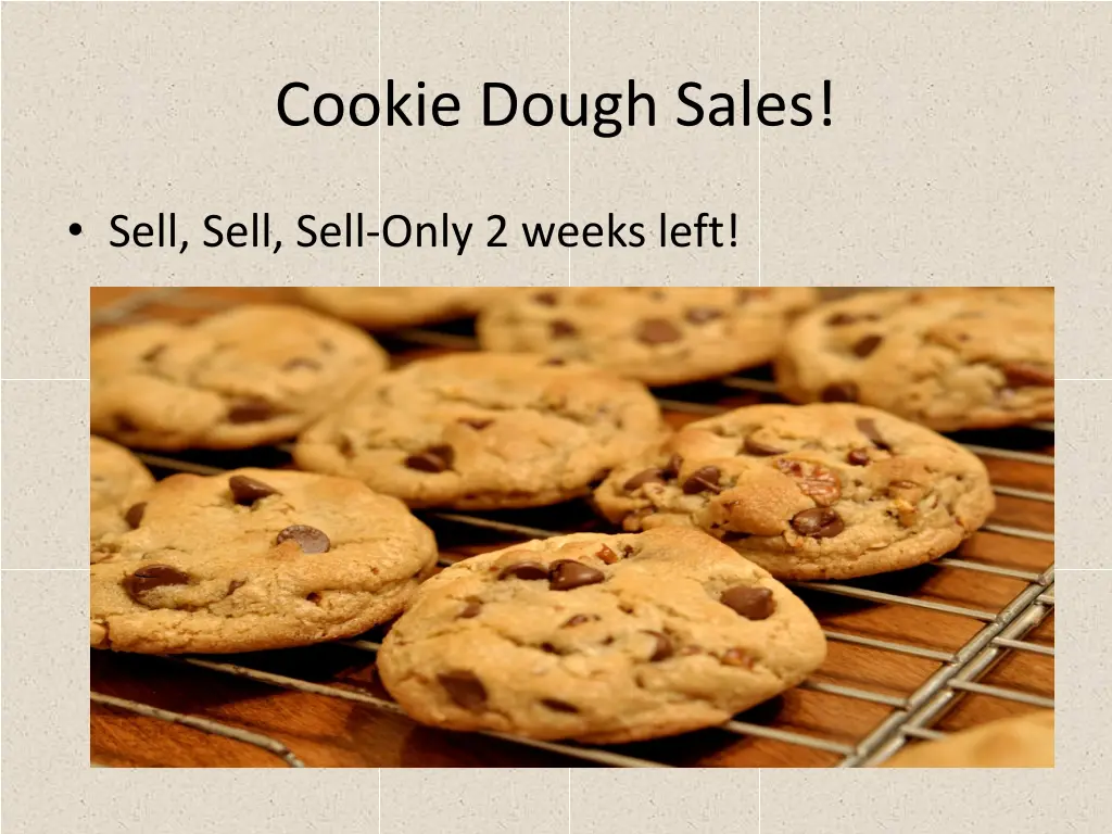 cookie dough sales