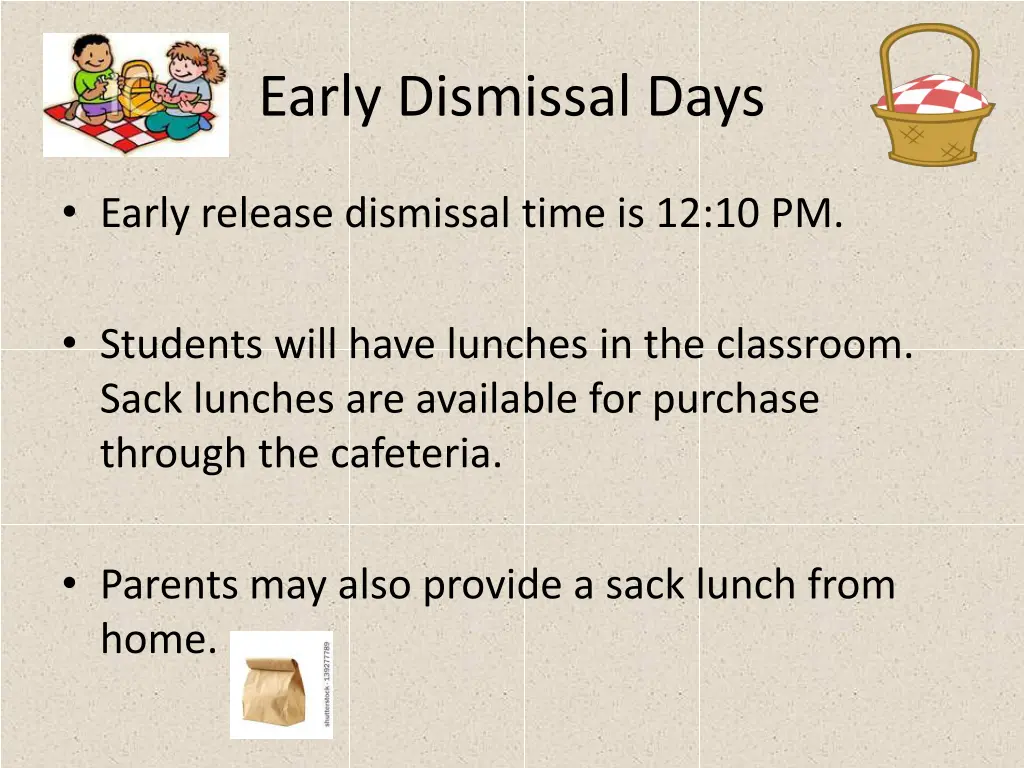 early dismissal days