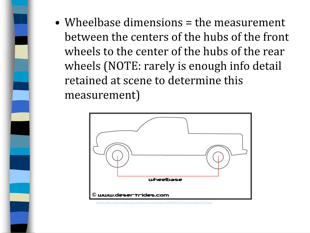 wheelbase dimensions the measurement between