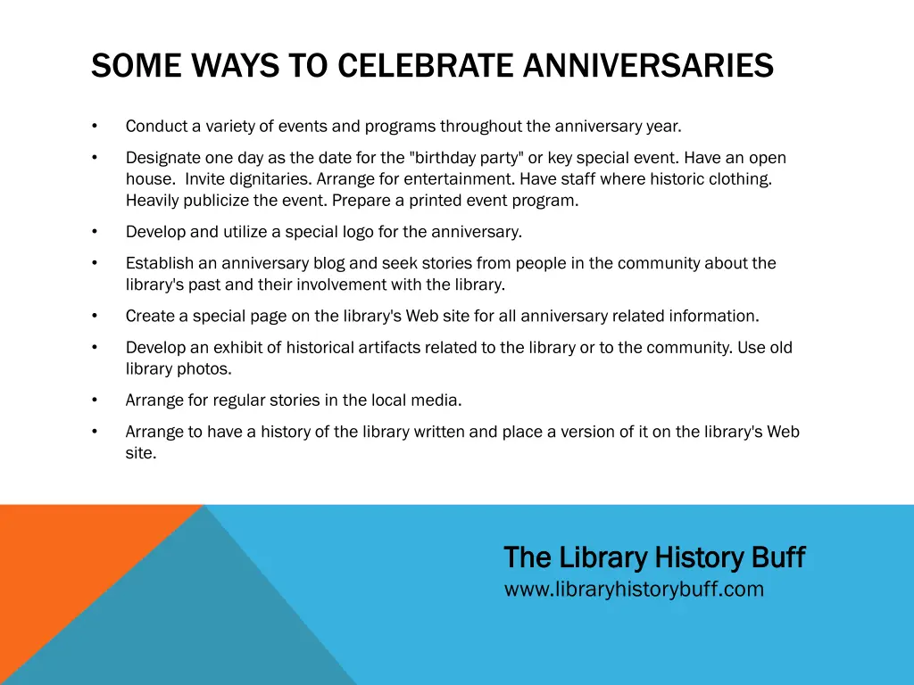 some ways to celebrate anniversaries