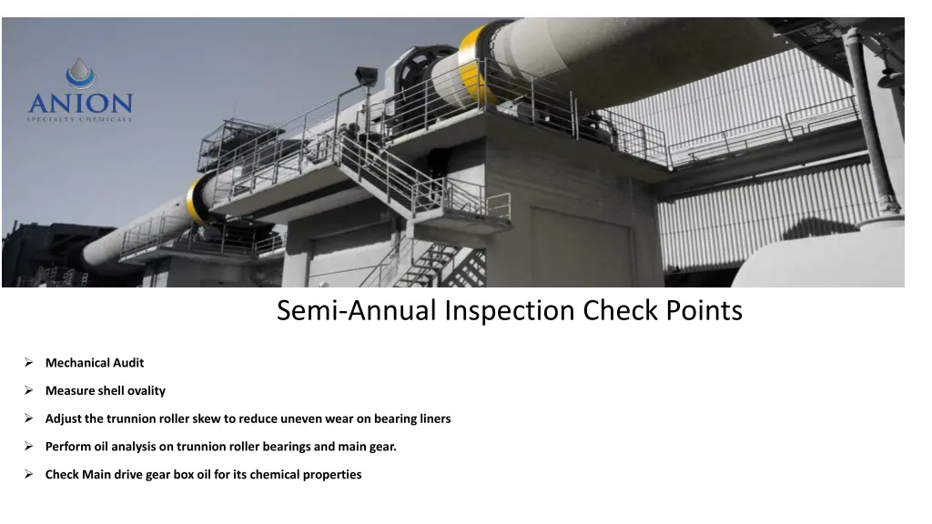 semi annual inspection check points